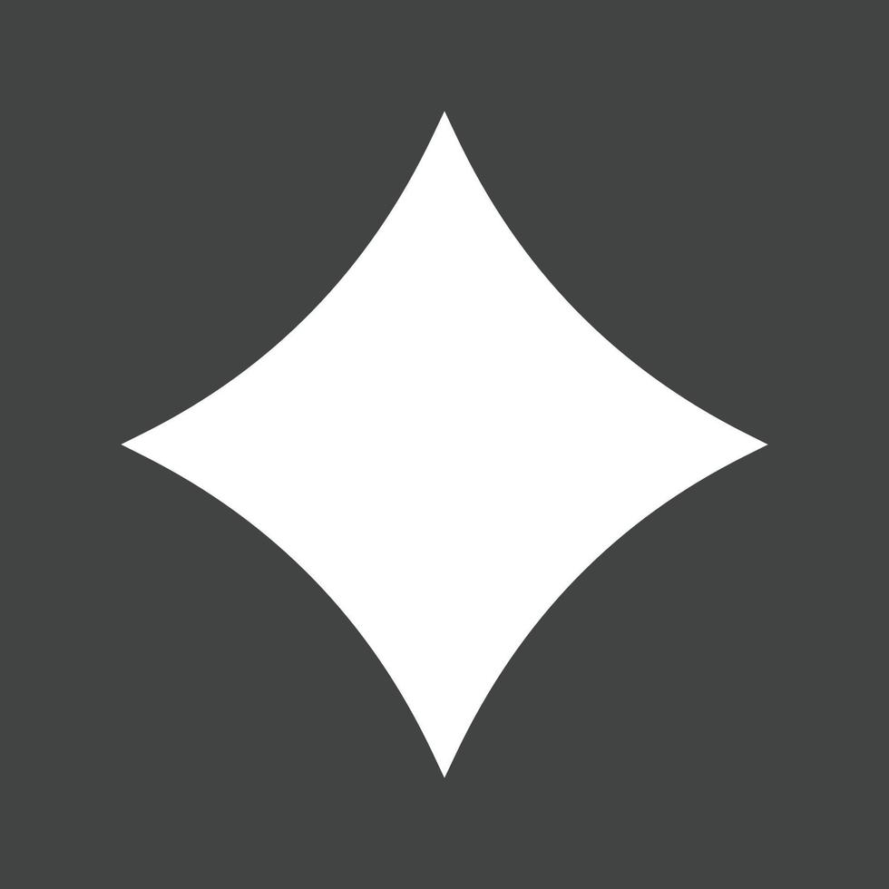 Diamond I Glyph Inverted Icon vector