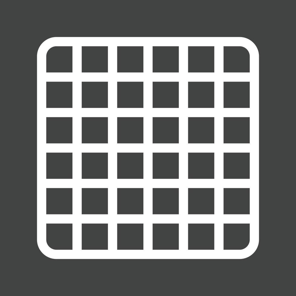 Grid Glyph Inverted Icon vector