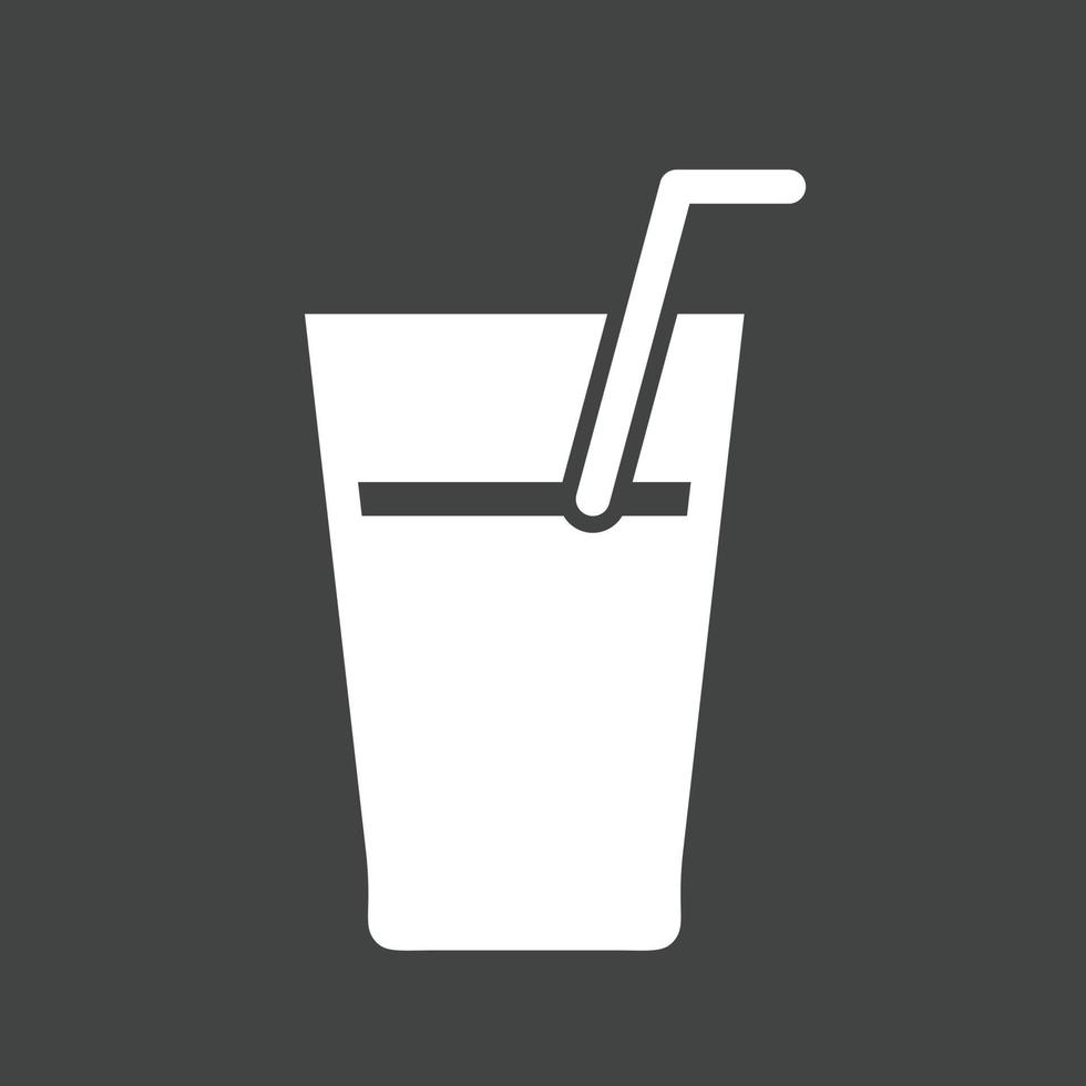 Soft drink Glyph Inverted Icon vector