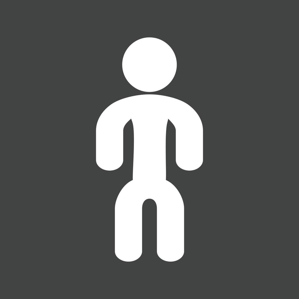 Person Glyph Inverted Icon vector