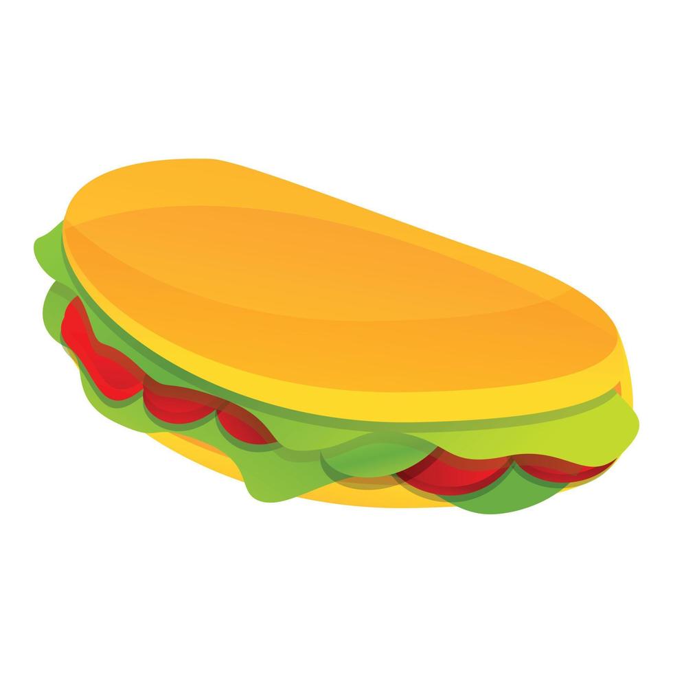 Mexican food icon, cartoon style vector