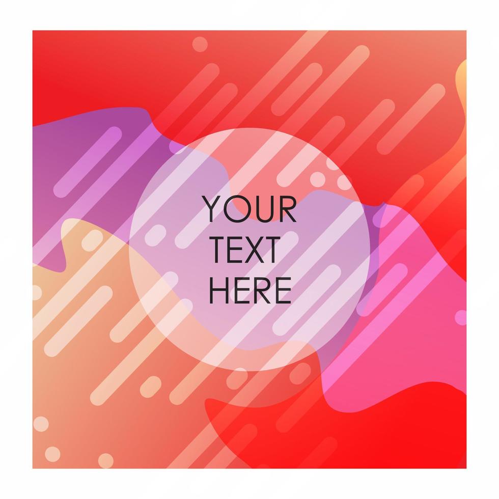 Colorful background with typography vector