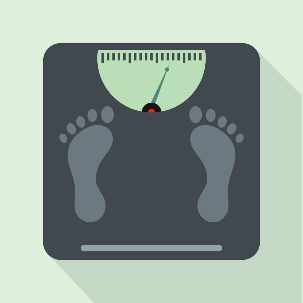 Weight scale icon, flat style vector