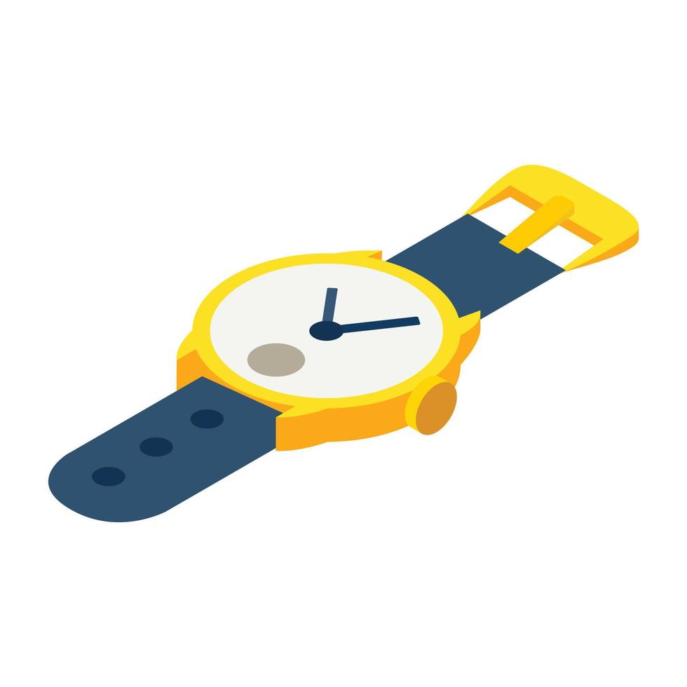 Watches isometric 3d icon vector