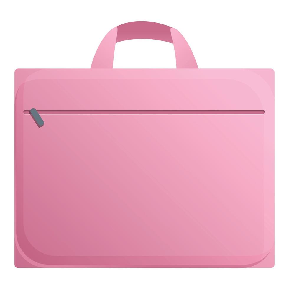 Transport laptop bag icon, cartoon style vector