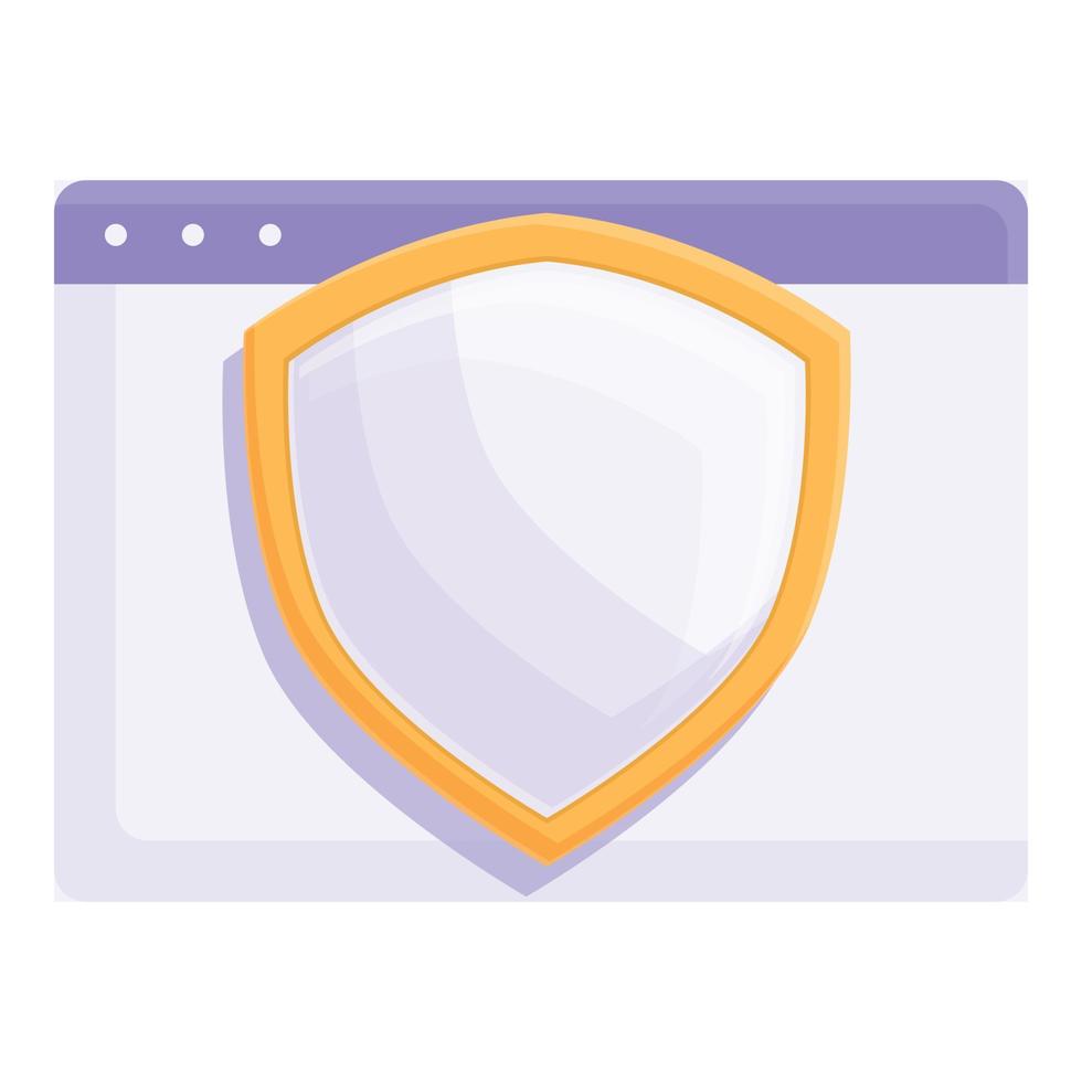 Web privacy policy icon cartoon vector. Data secure vector