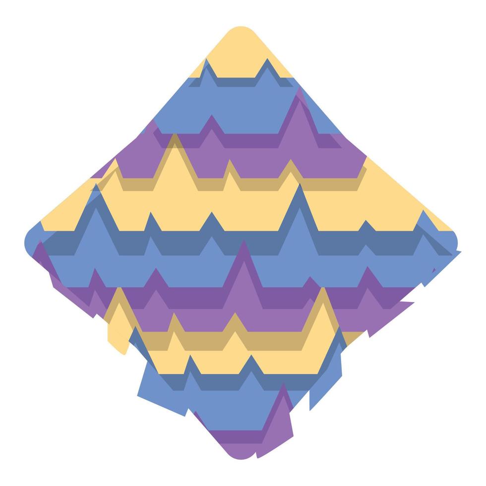 Pinata rhombus icon cartoon vector. Mexican candy vector