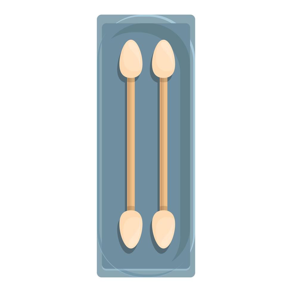 Sterile swab icon cartoon vector. Ear stick vector