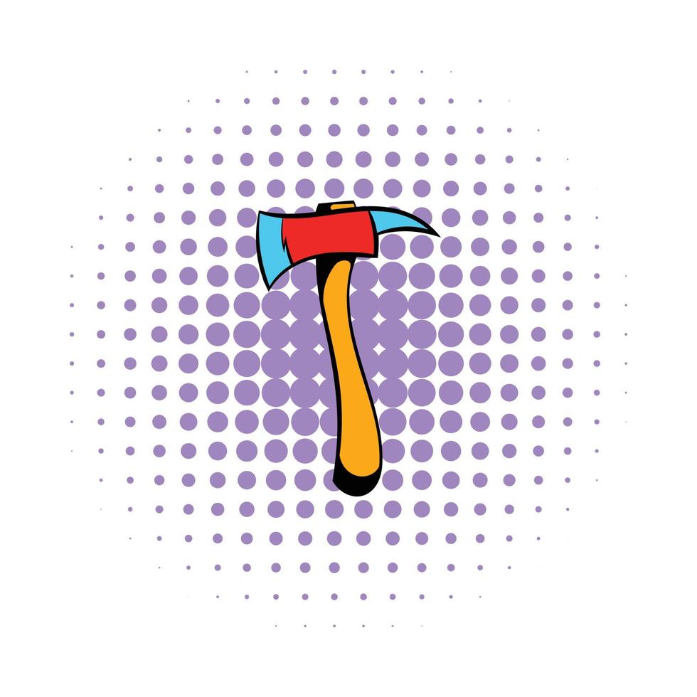 Axe for a firefighter icon, comics style vector