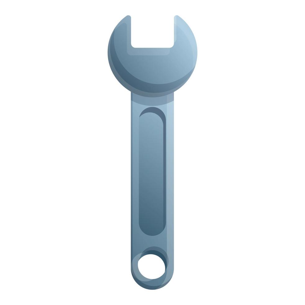 Metallurgy worker key icon, cartoon style vector