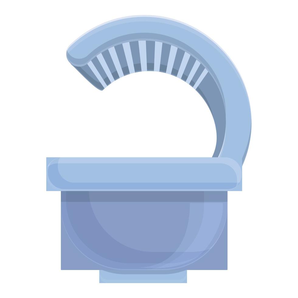 Solarium spa icon, cartoon style vector