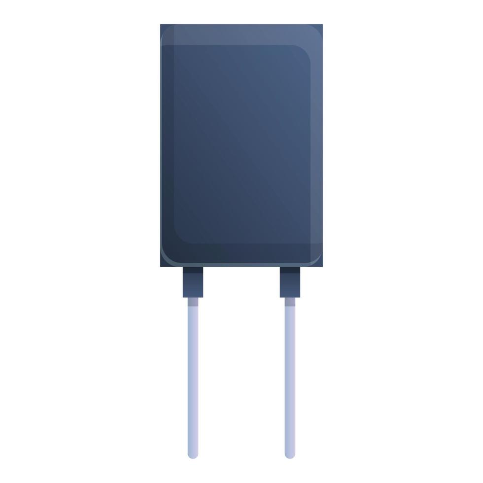 Network capacitor icon, cartoon style vector