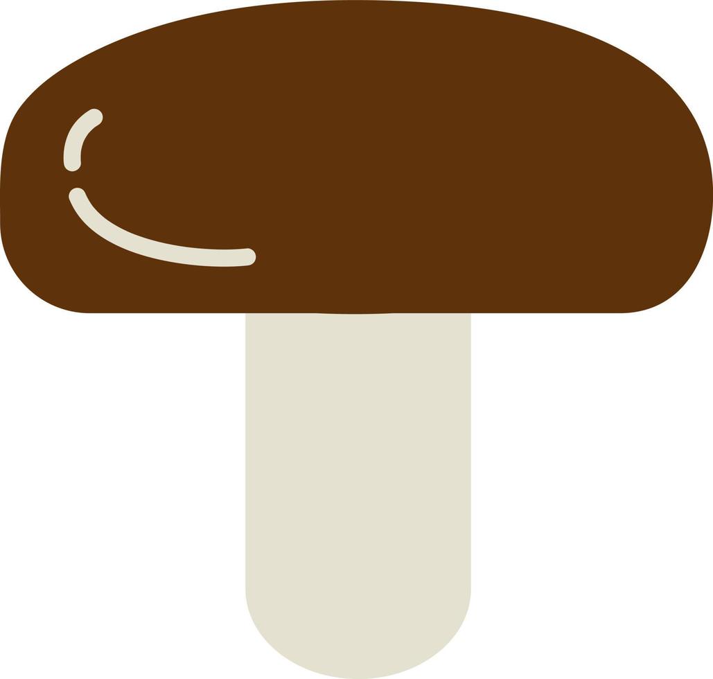 hand drawn style mushroom vegetable vector