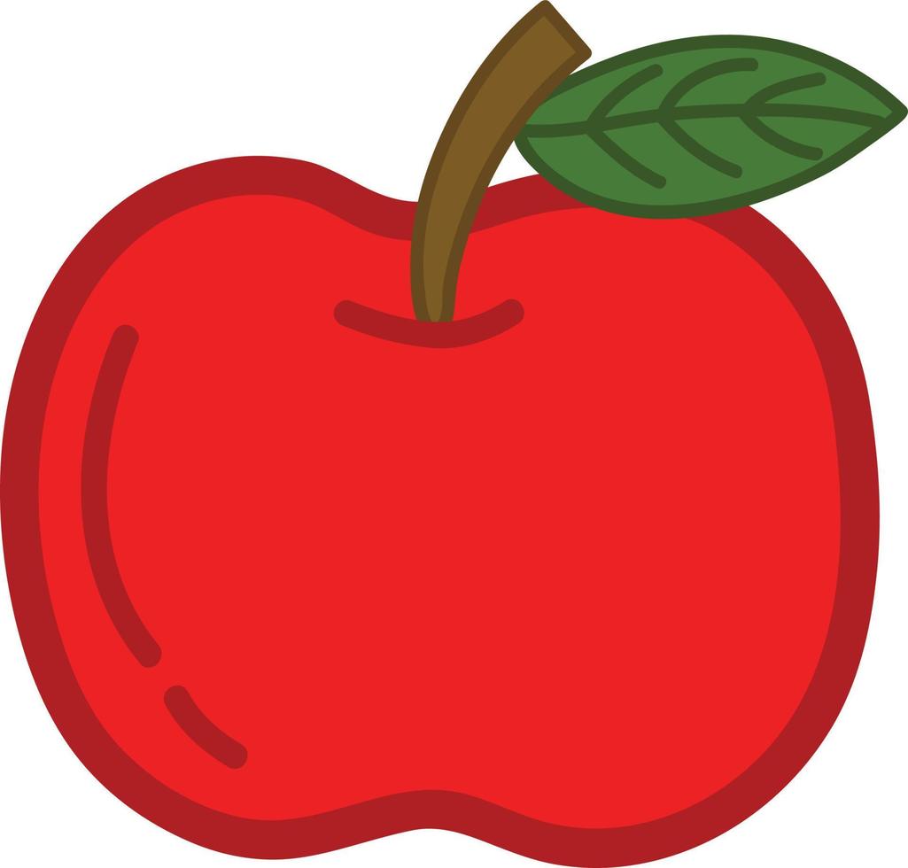 Hand drawn style fruit apple vector