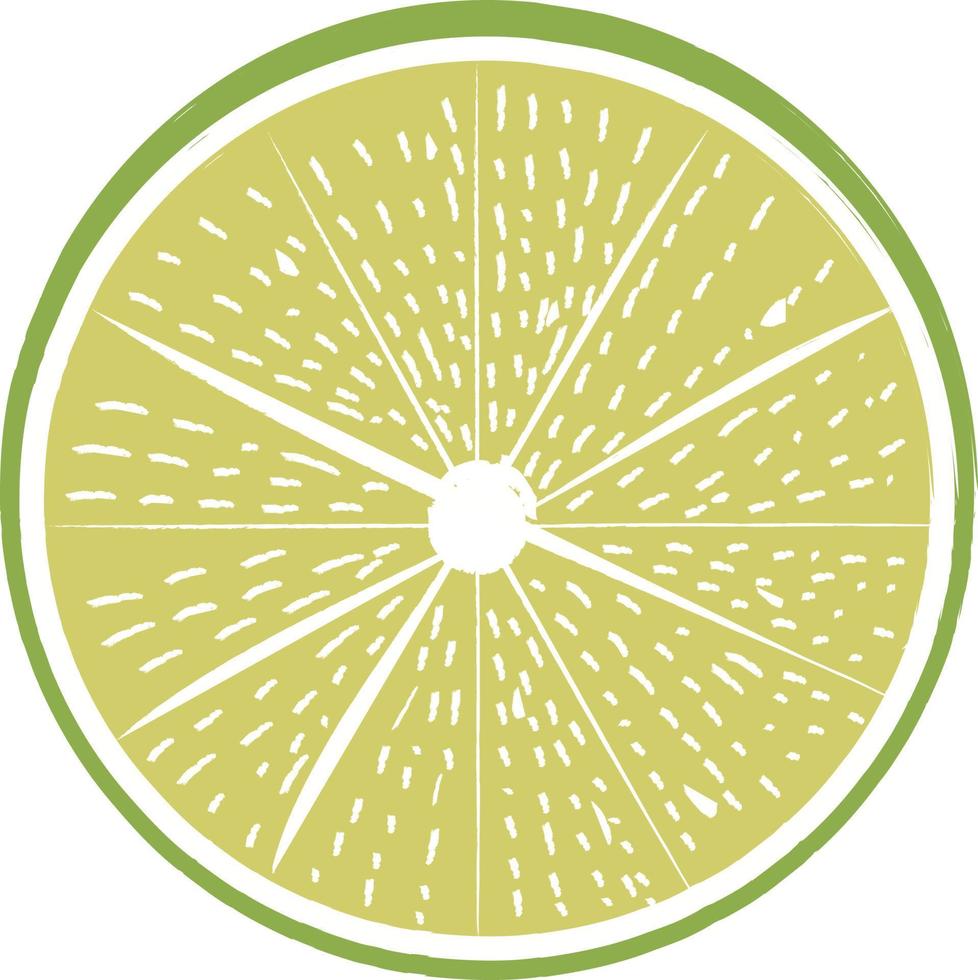 limón de fruta de estilo dibujado a mano vector