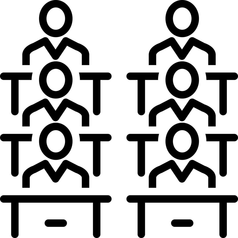 line icon for class vector