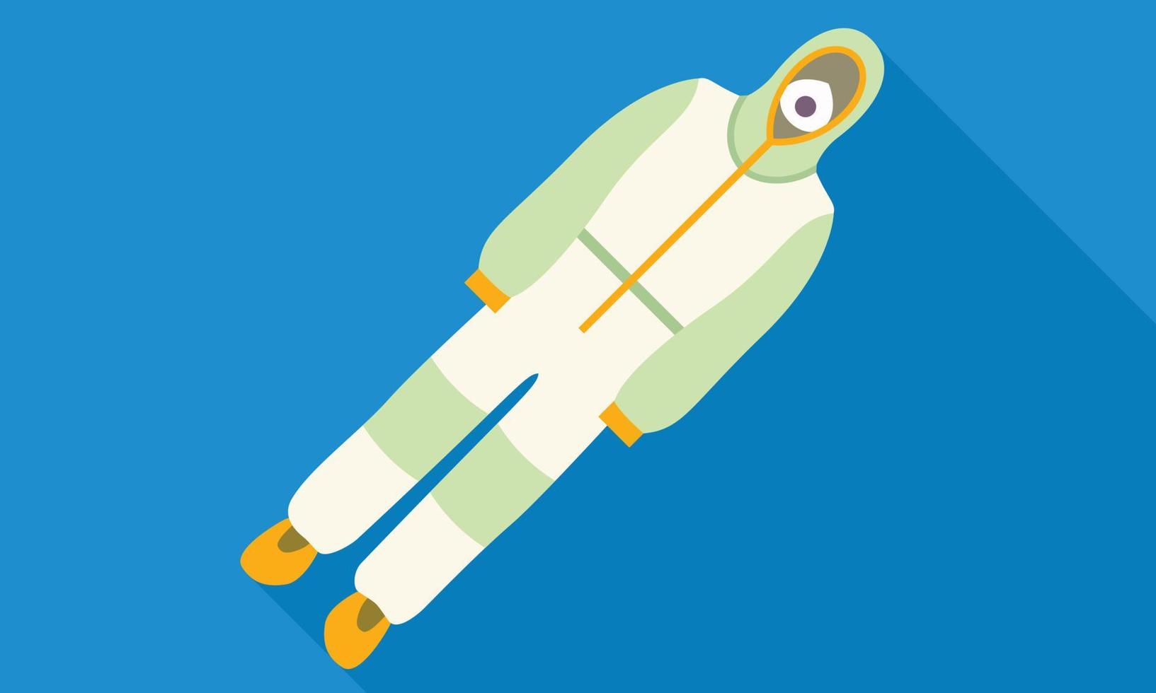 Safety clothes icon, flat style vector