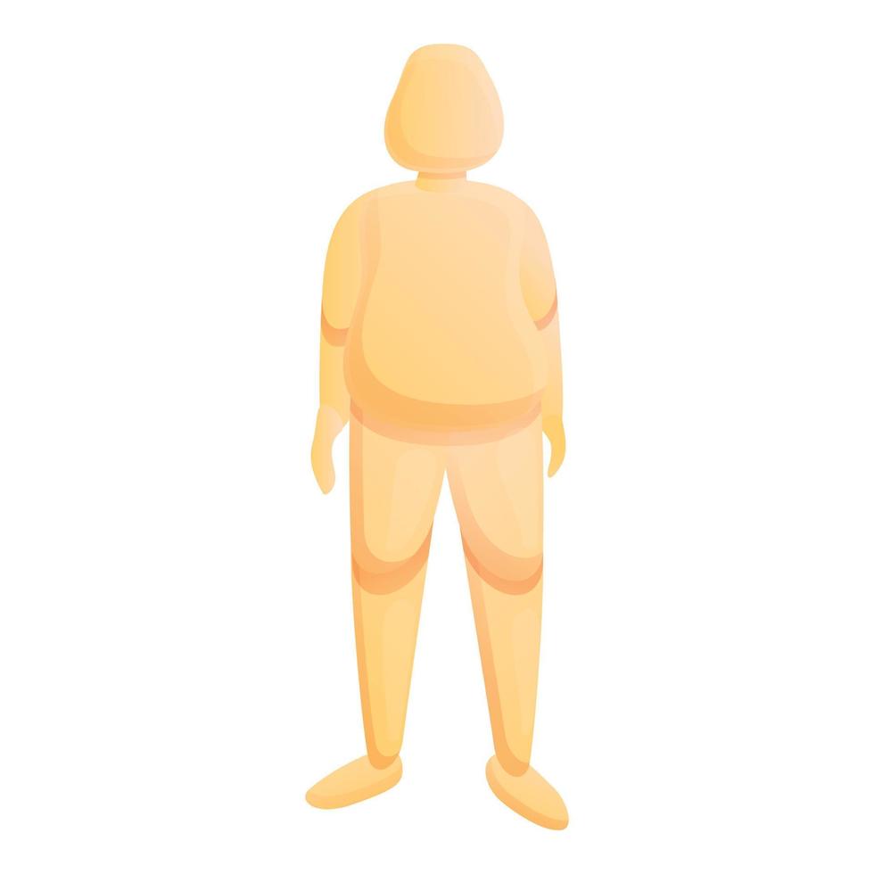 Kid mannequin icon, cartoon style vector