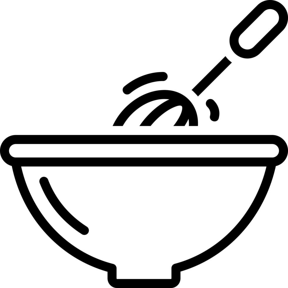 line icon for stir vector