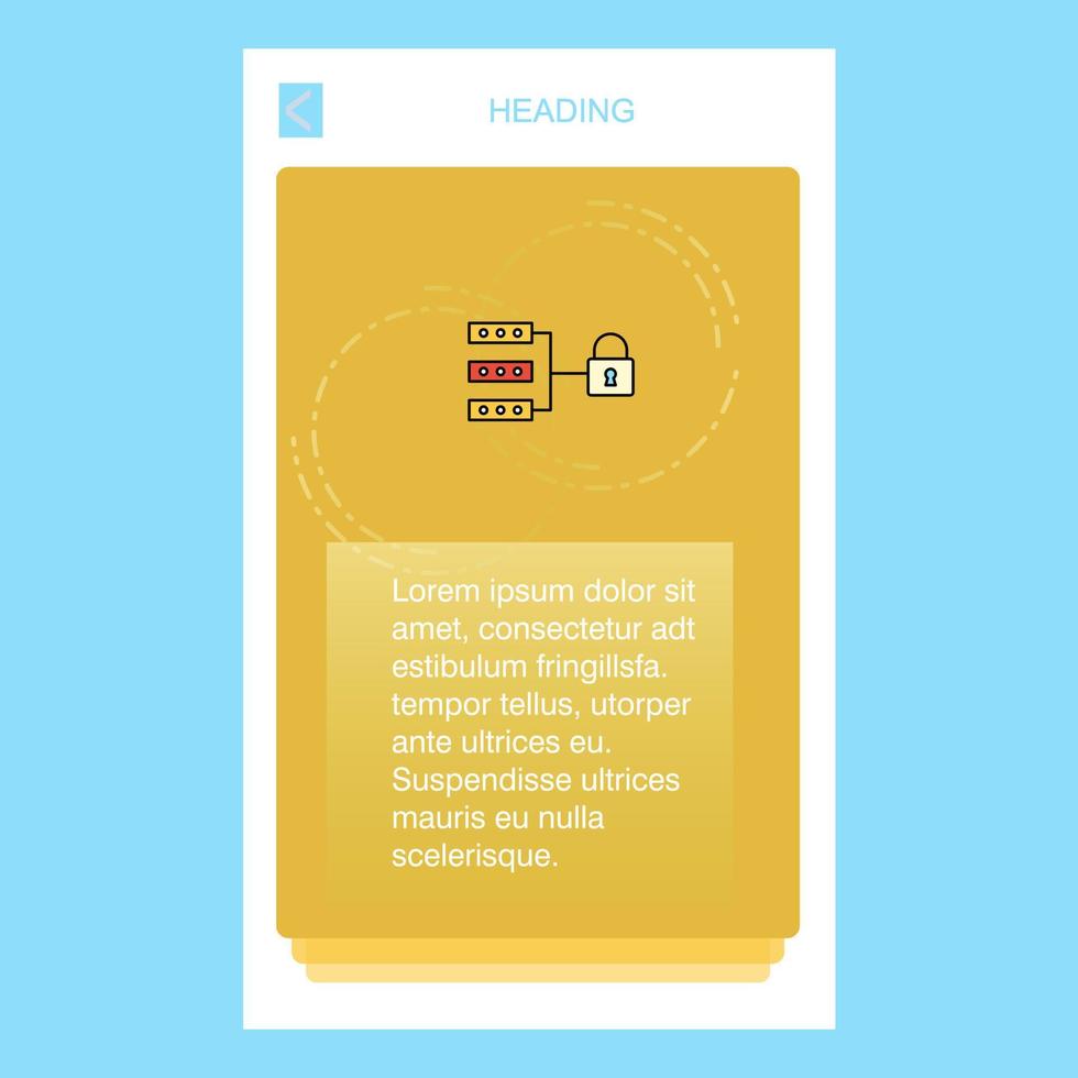 Secure network mobile vertical banner design design Vector