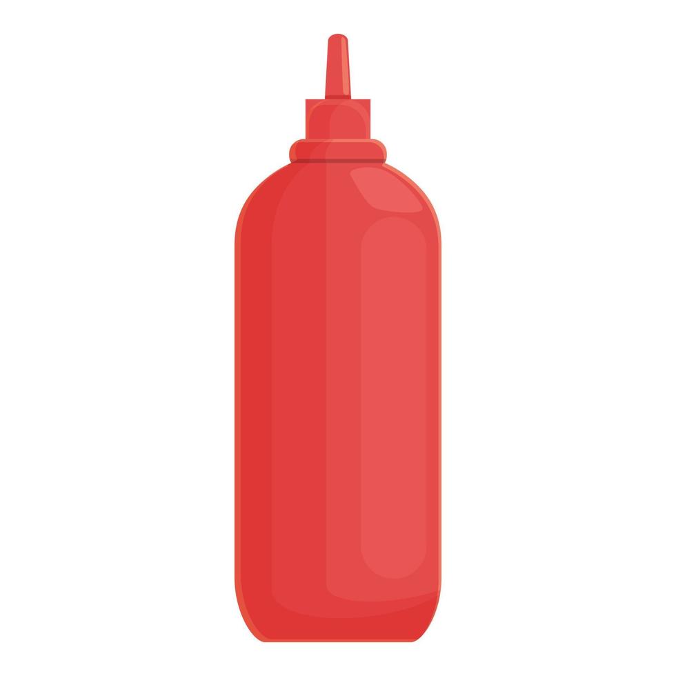 vector de dibujos animados de icono de botella de ketchup. barbacoa a la parrilla