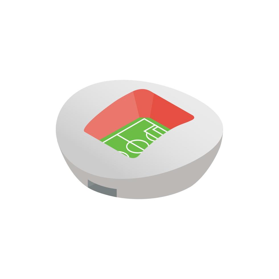 Football round stadium isometric icon vector