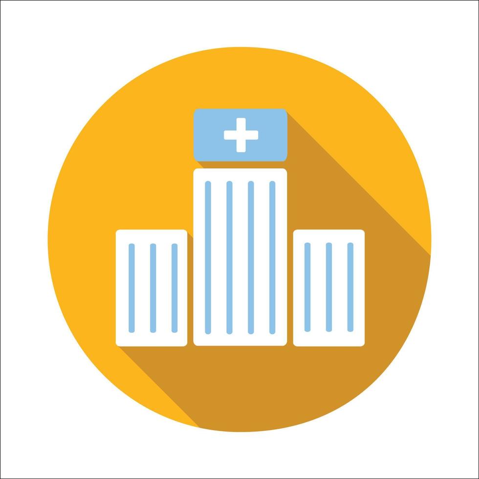 Hospital flat icon vector