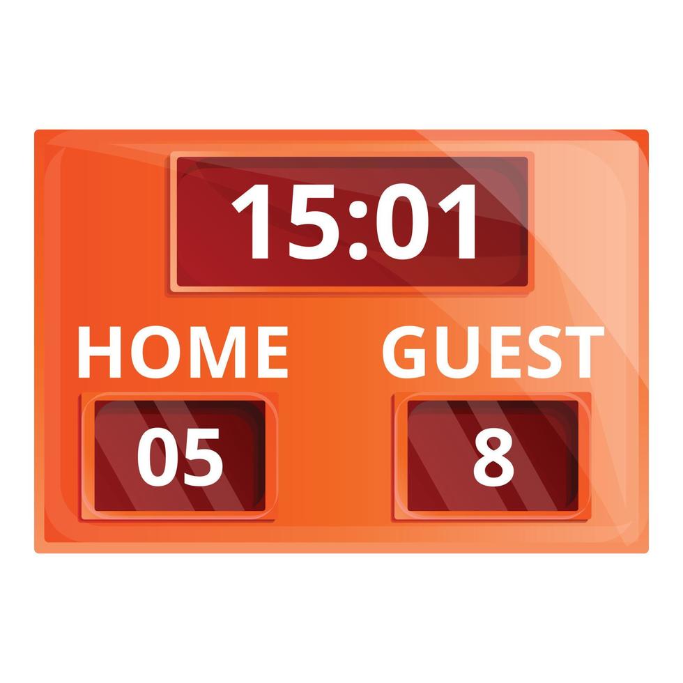 Table score icon, cartoon style vector