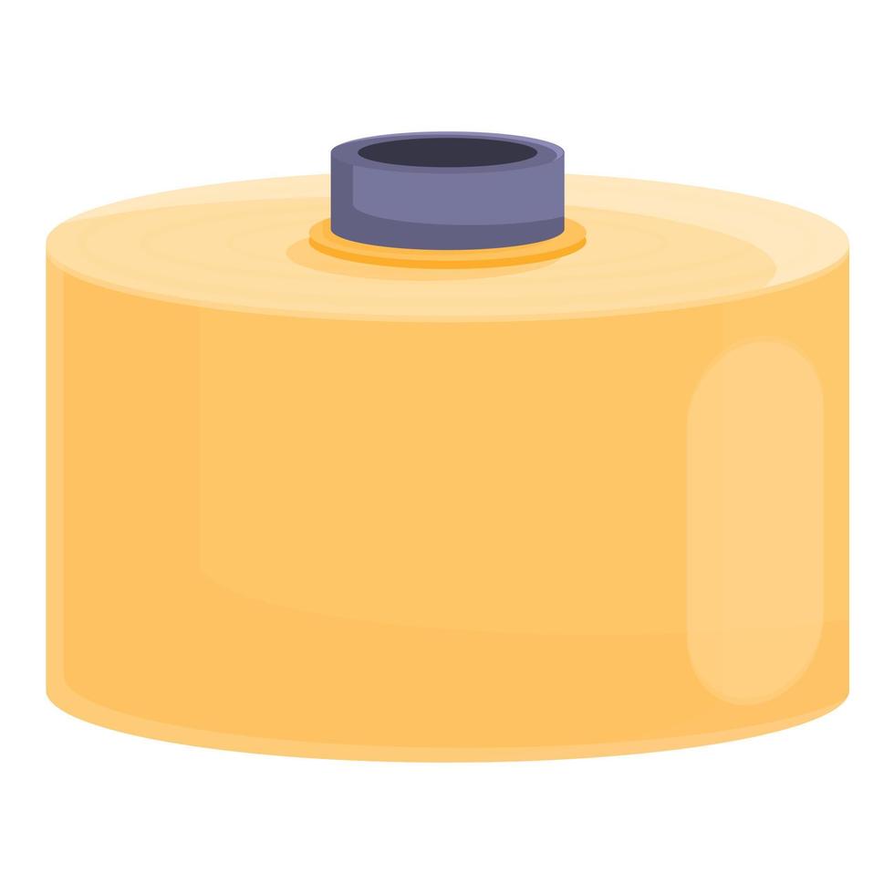 Thread factory icon, cartoon style vector