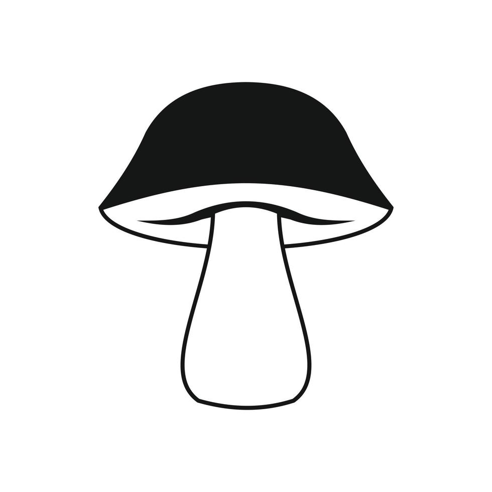 Mushroom icon in simple style vector