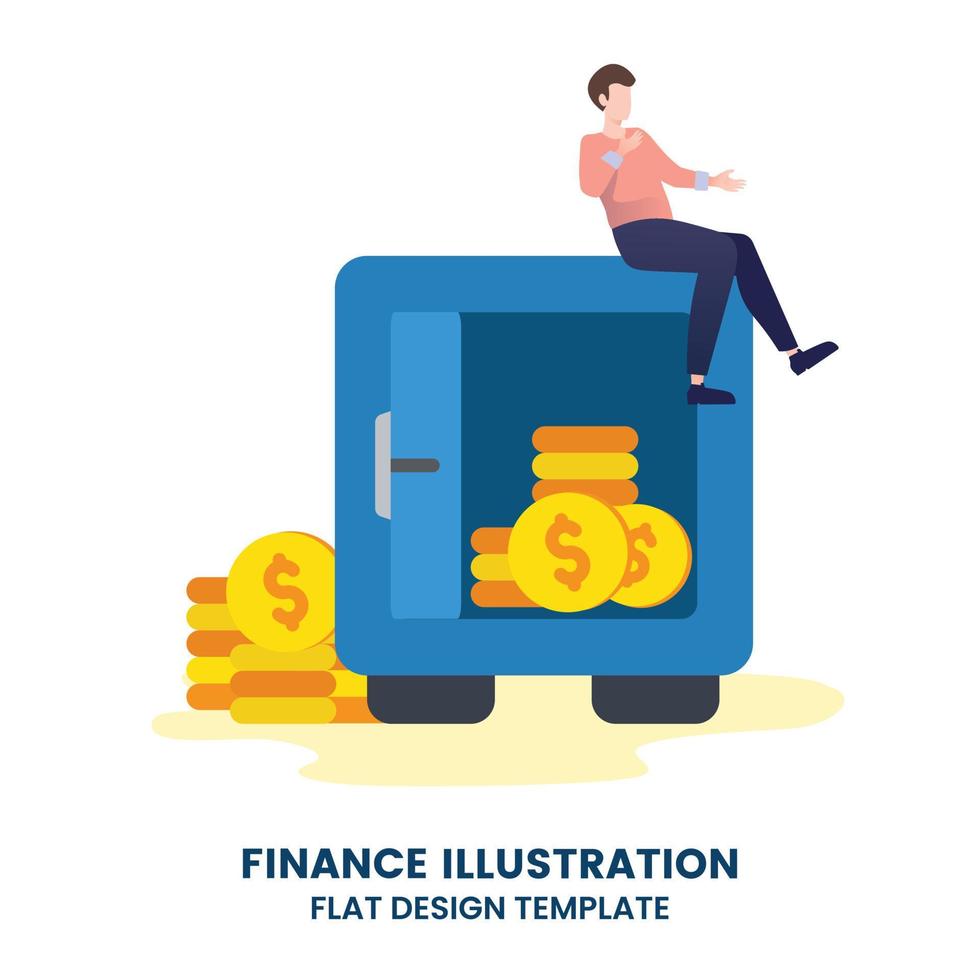 Investment illustration set. People characters investing money in self development, knowledge and education vector