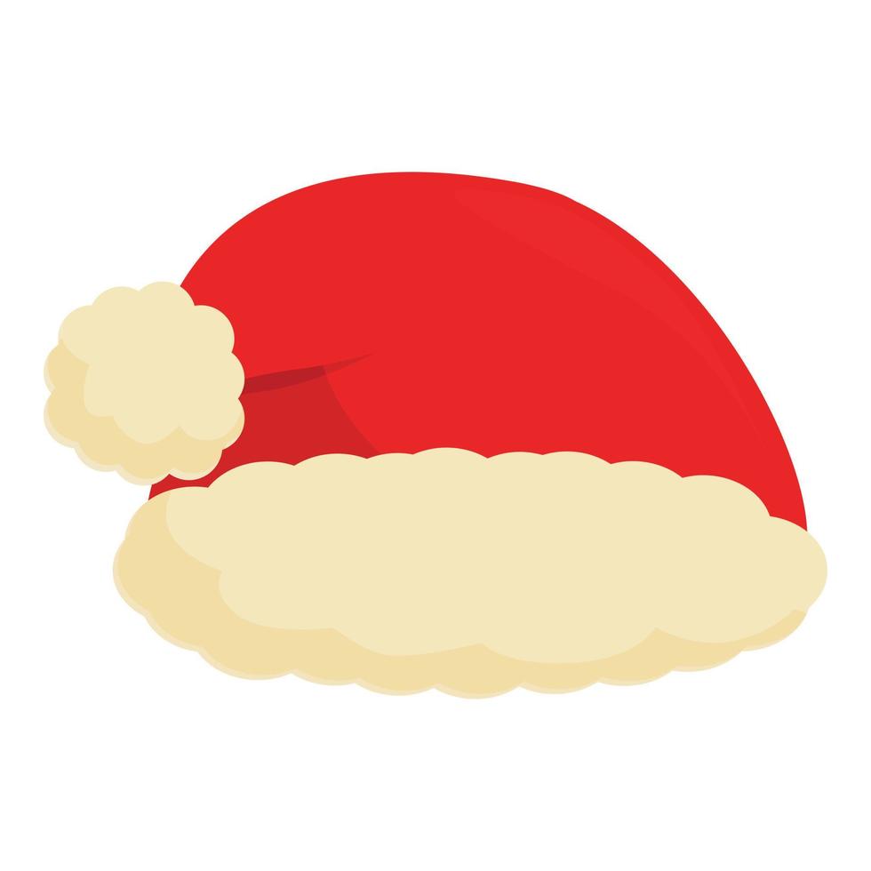 Face hat icon cartoon vector. Santa holiday vector