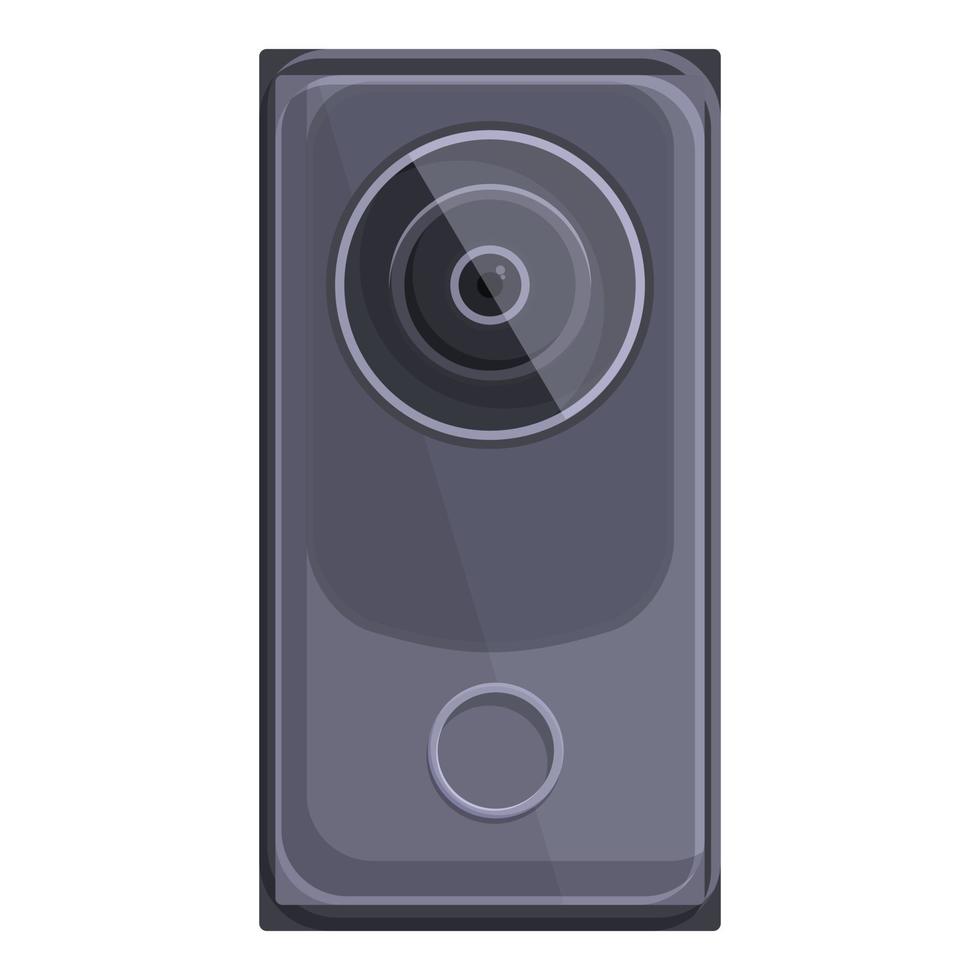 Entry intercom icon cartoon vector. Video door vector