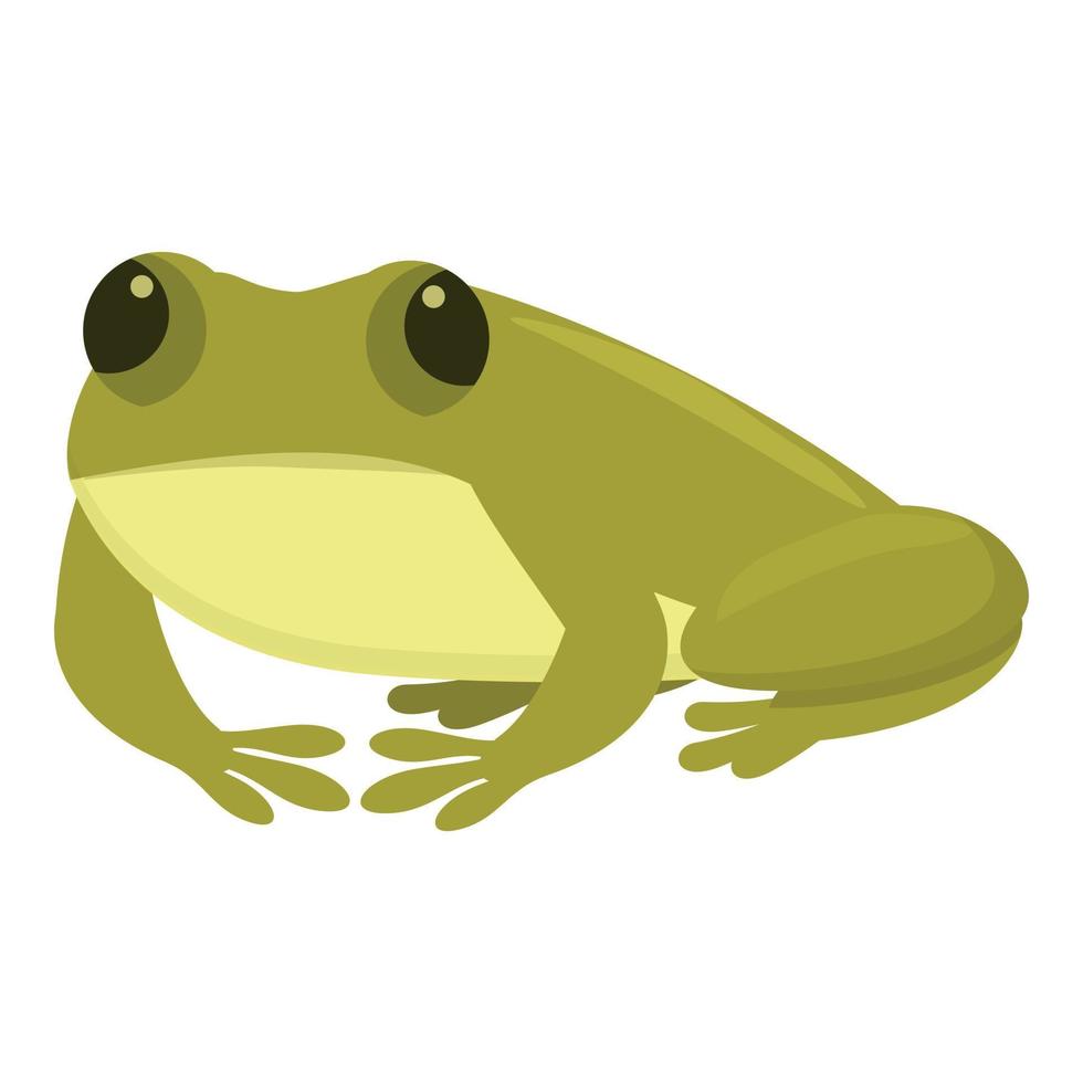 vector de dibujos animados de icono de rana de niño. animales lindos