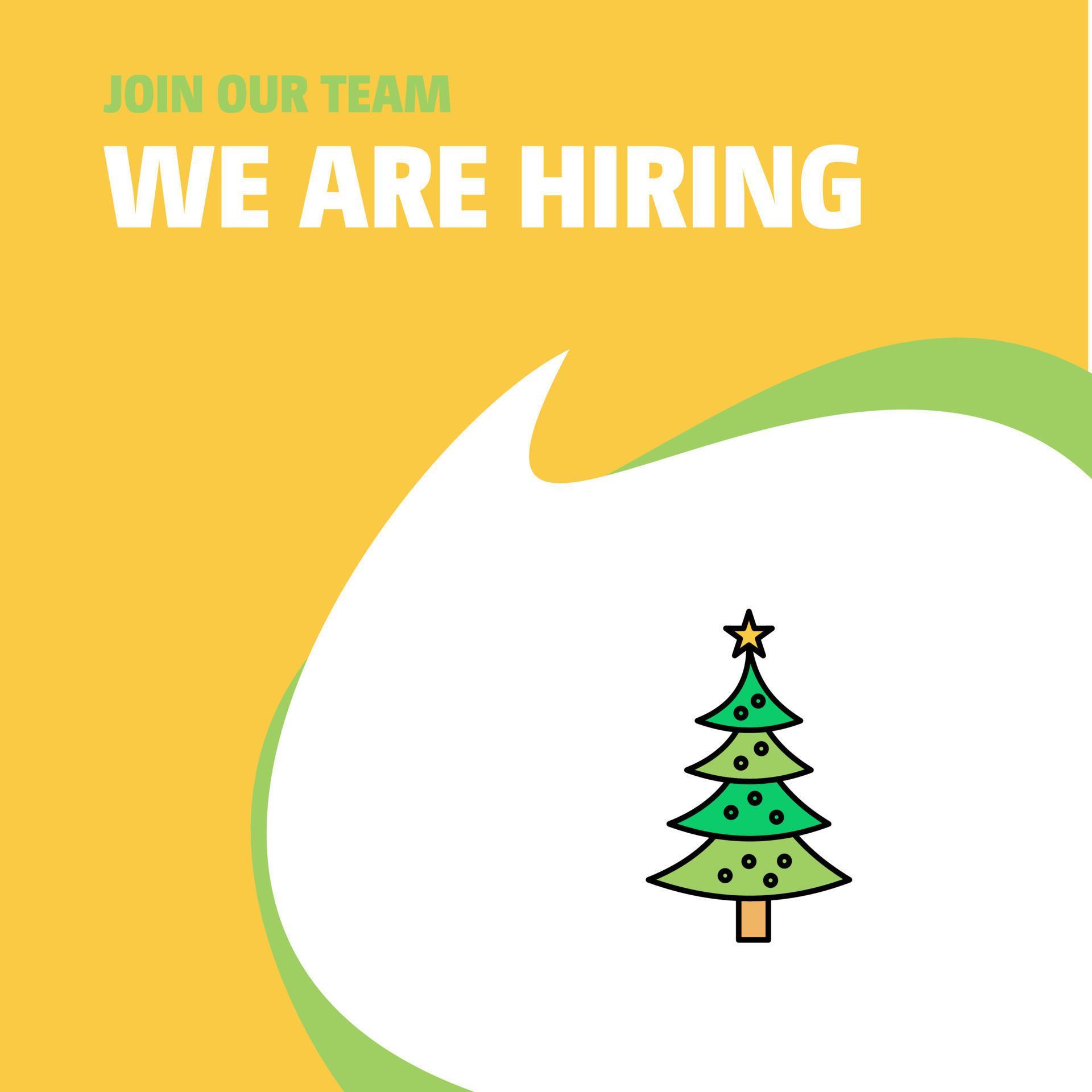 Join Our Team Busienss Company Christmas calendar We Are Hiring Poster