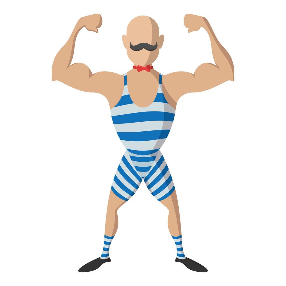 Strong man cartoon vector