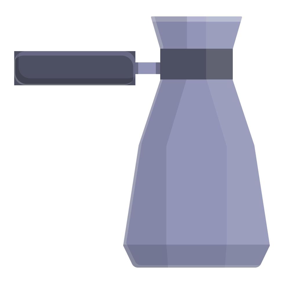 Coffee kettle pot icon, cartoon style vector