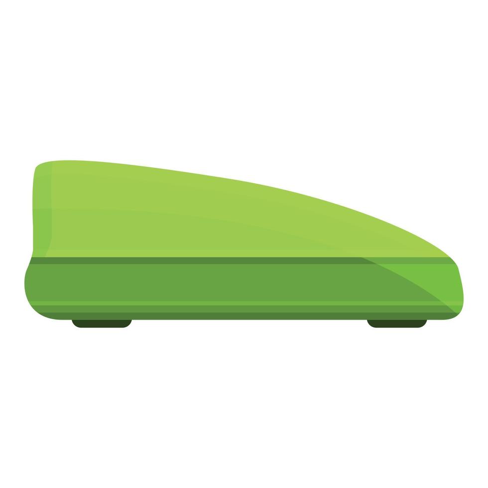 Auto roof box icon, cartoon style vector