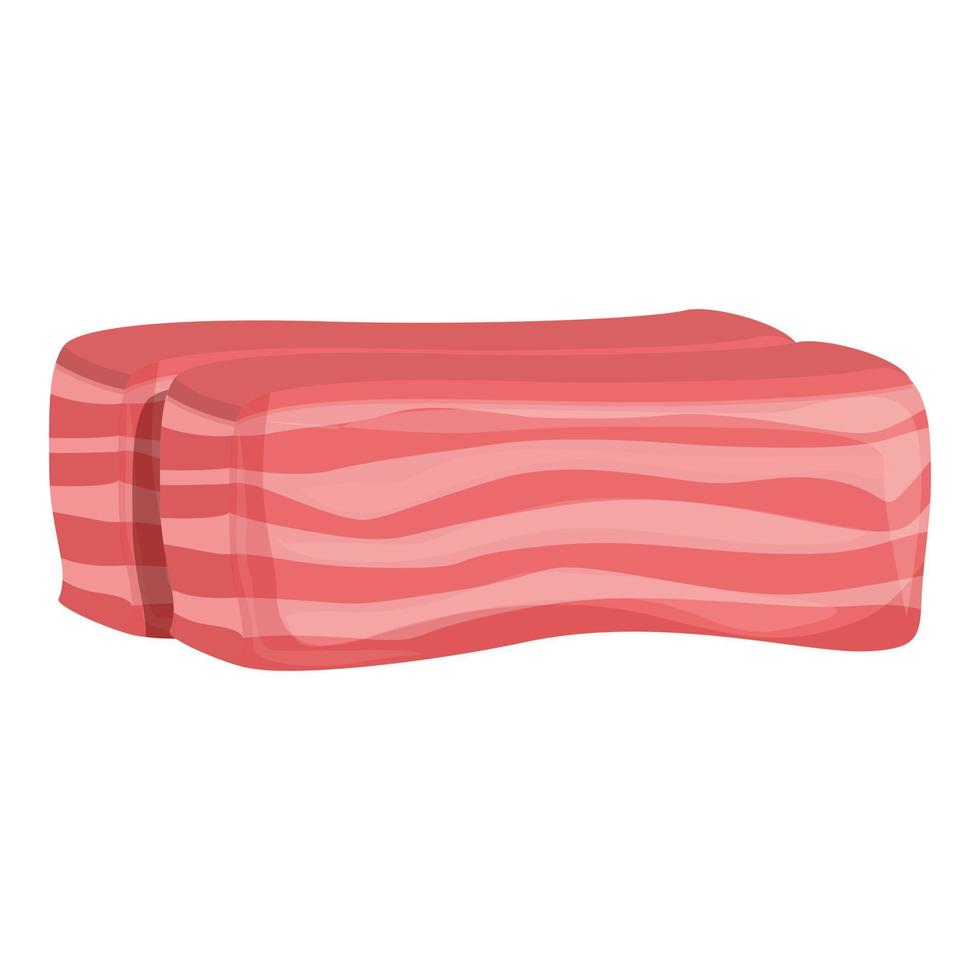 vector de dibujos animados de icono de carne cortada. comida de res