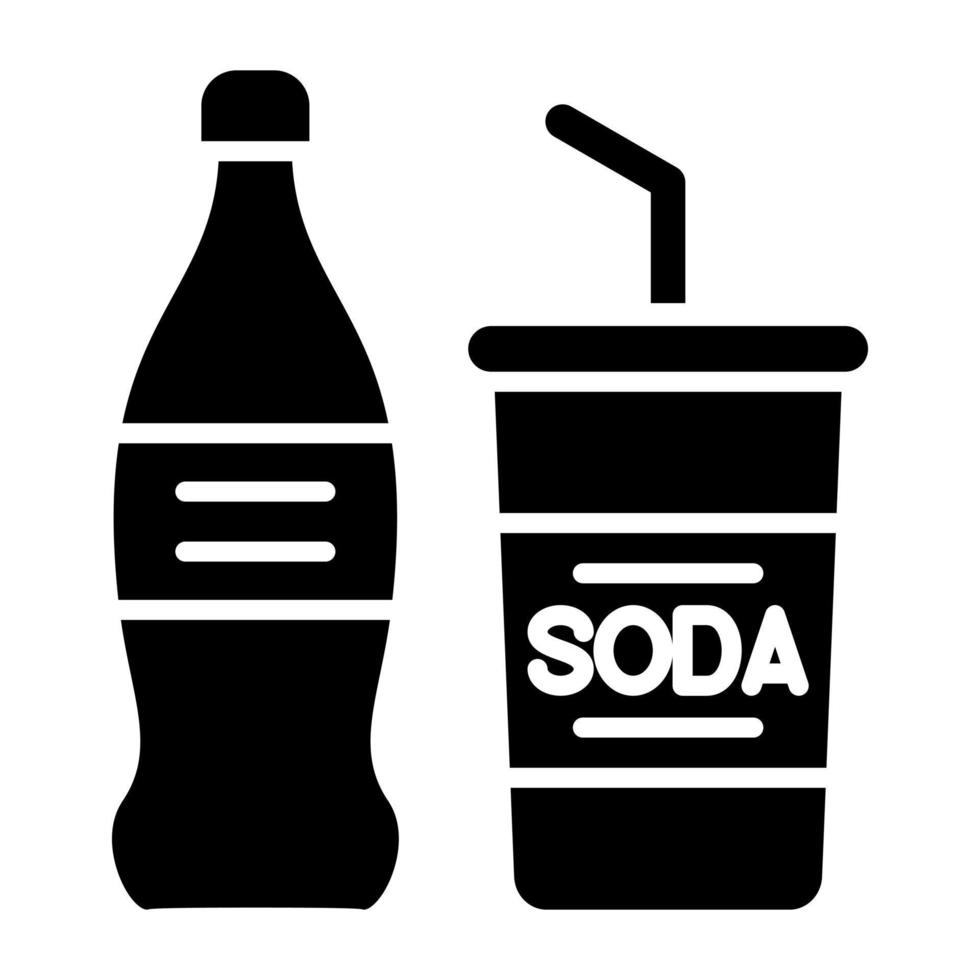 Soda Icon Style vector