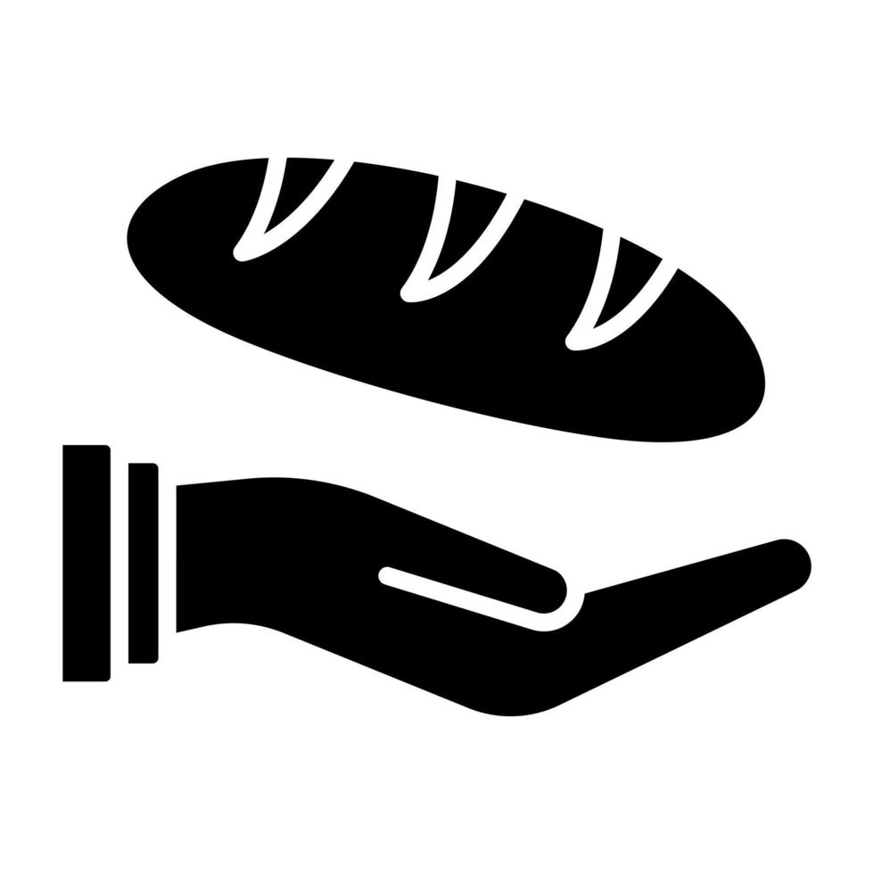Bread Donation Icon Style vector