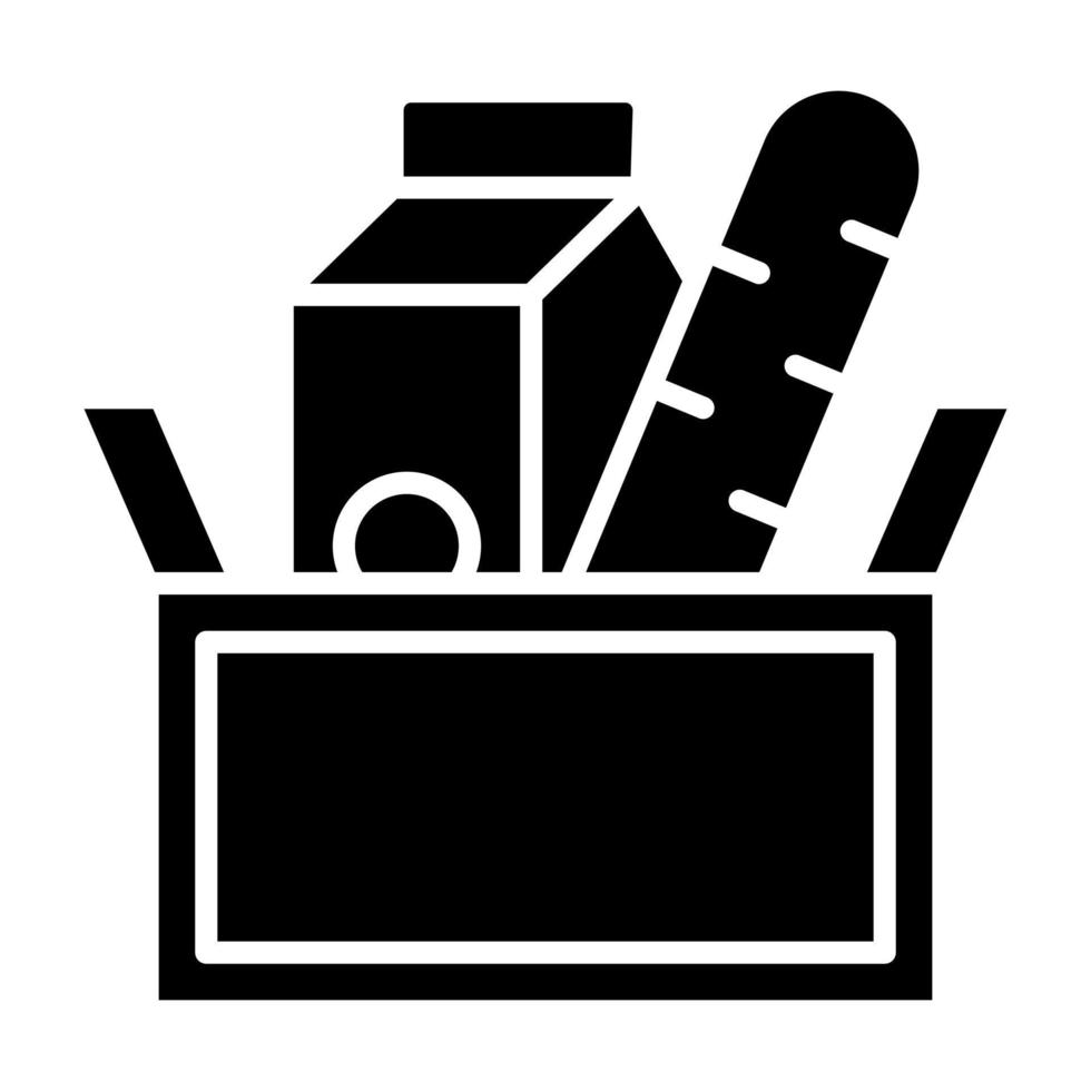 Food Donation Icon Style vector
