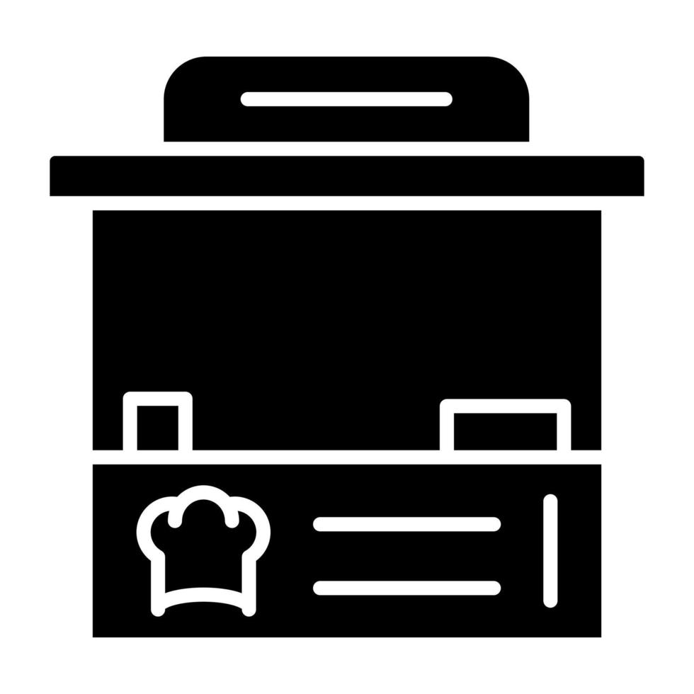 Food Stand Icon Style vector