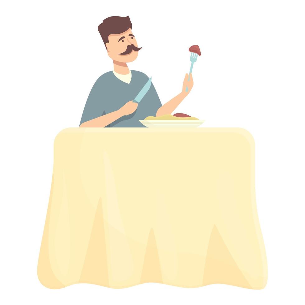 Food critic icon cartoon vector. Drink review vector