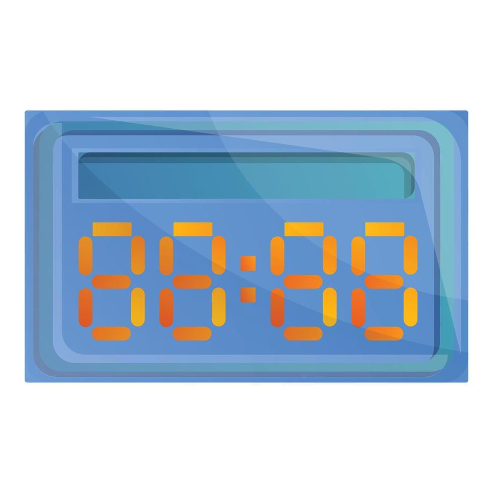 Basketball table score icon, cartoon style vector