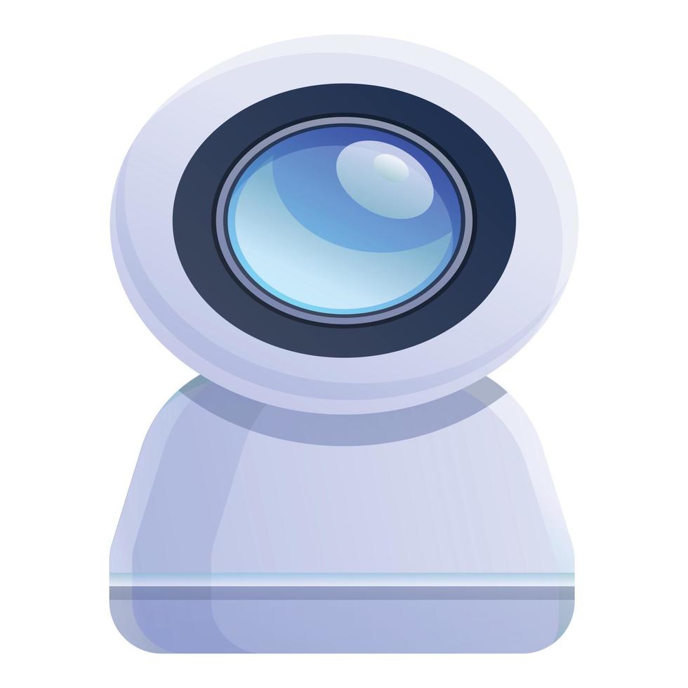 Web camera baby monitor icon, cartoon style vector