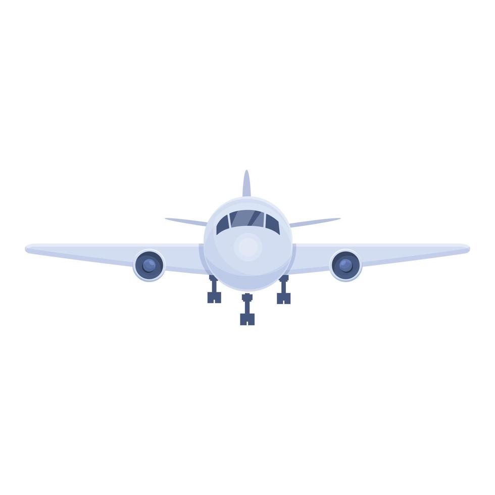icono de carta de avión, estilo de dibujos animados vector