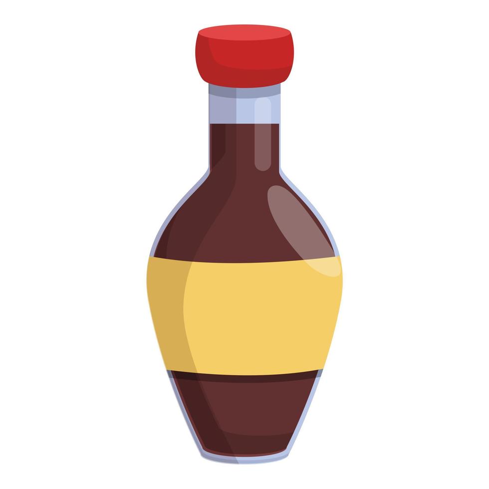 Traditional soy sauce icon, cartoon and flat style vector