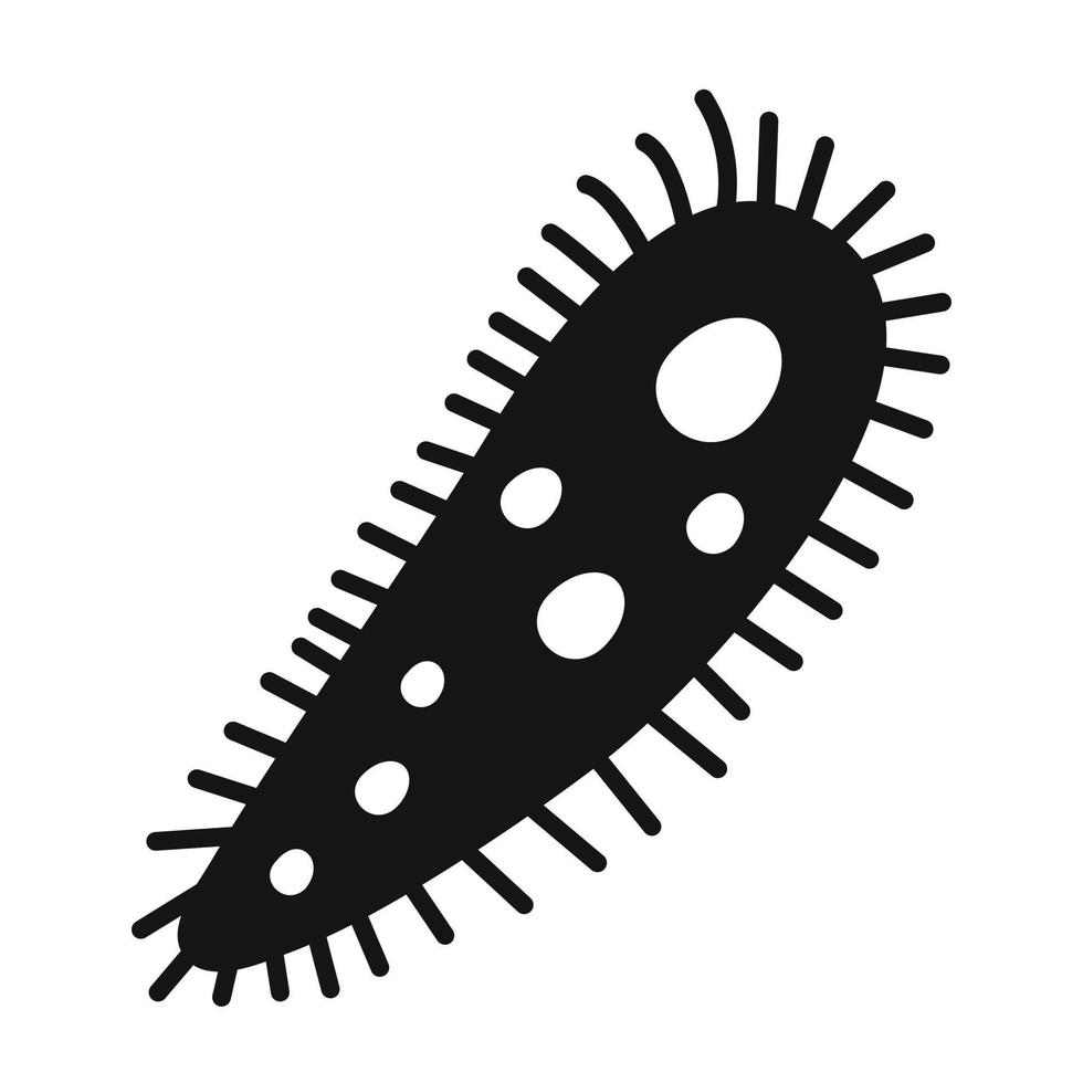 Virus black simple icon vector