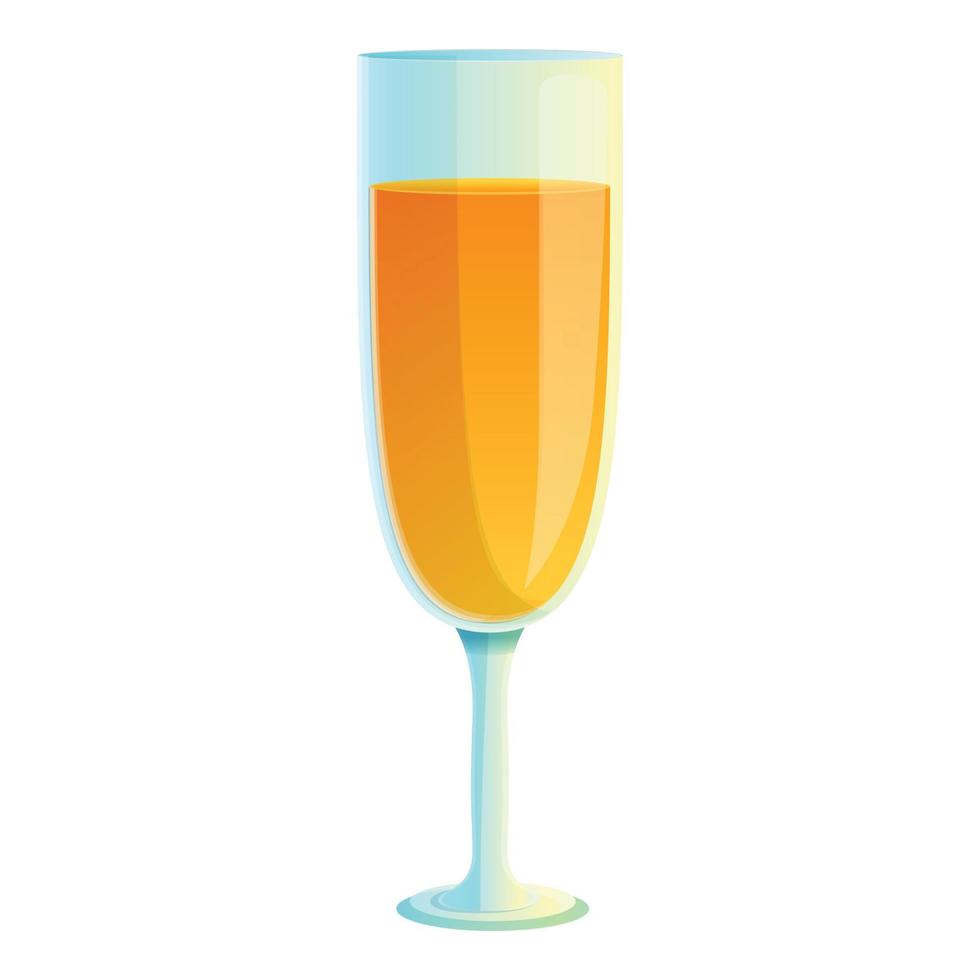 Tonic juice cocktail icon, cartoon style vector